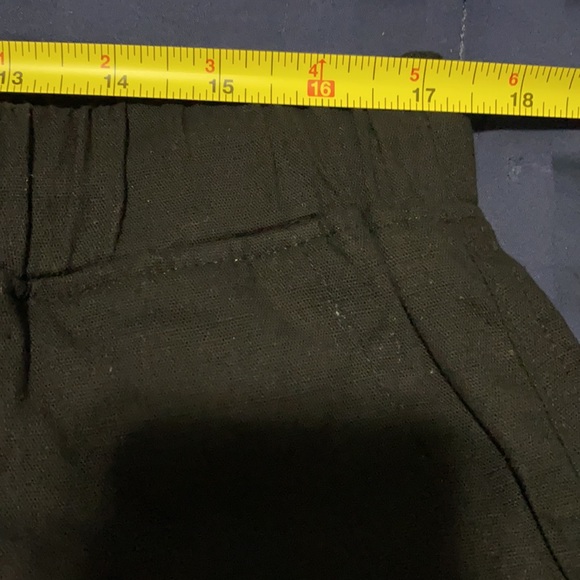 Women’s black cotton/linen shorts, Size XL - Picture 3 of 8